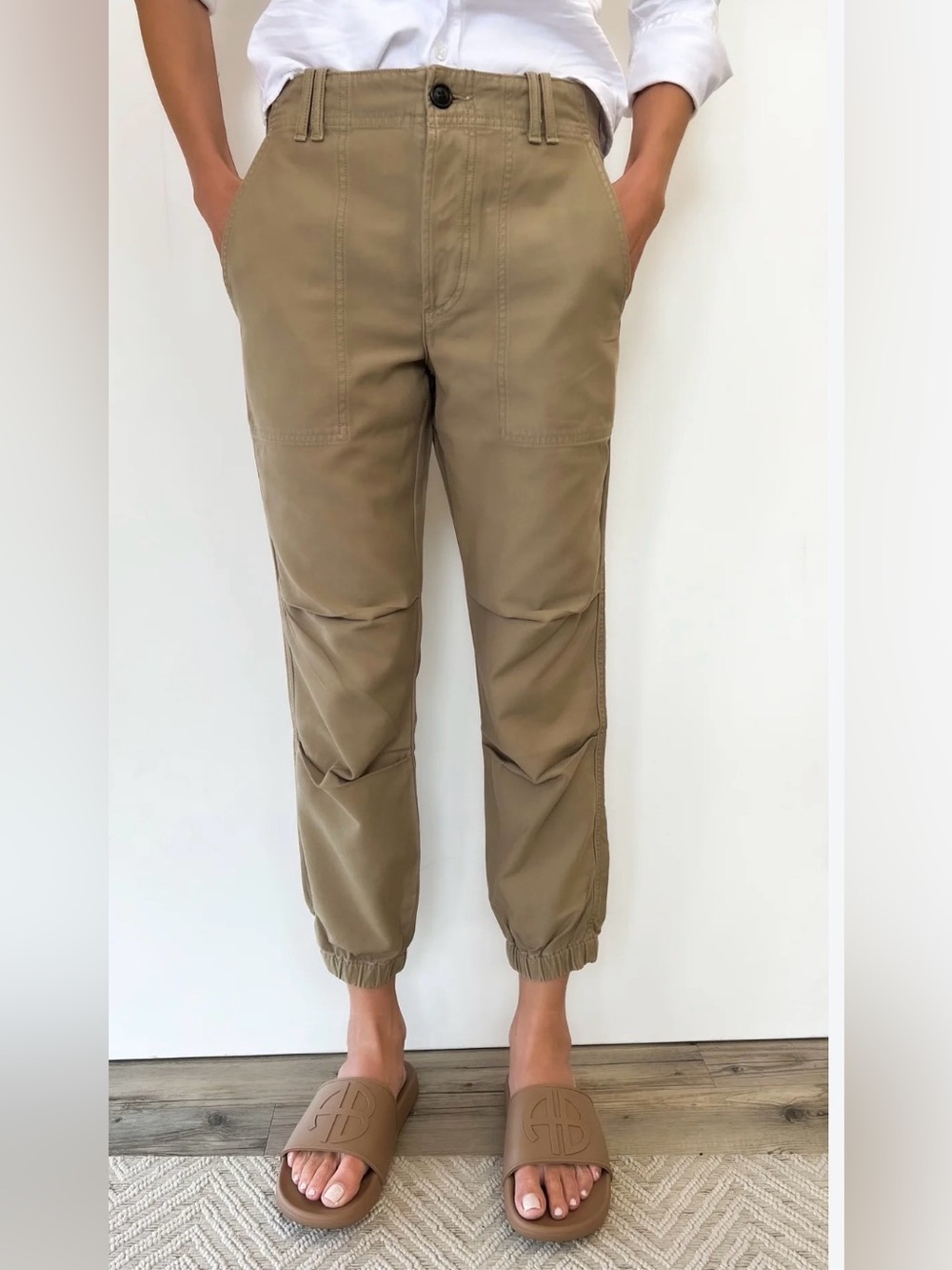 CITIZENS OF HUMANITY Agni Utility Trousers Size 25 Cotton Khaki Pants